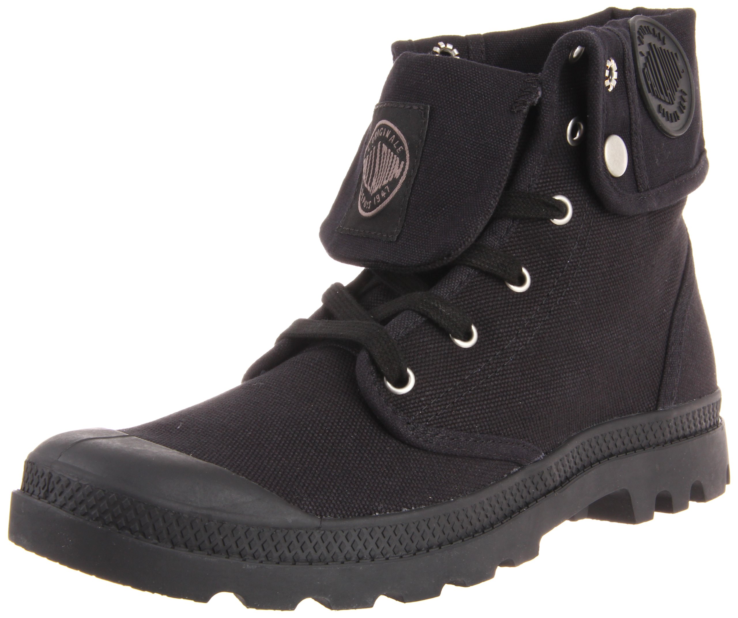 Palladium Men's Baggy Canvas Boots - Waterproof & Comfortable Military Style Boots for Hiking, Work & Outdoor Adventures