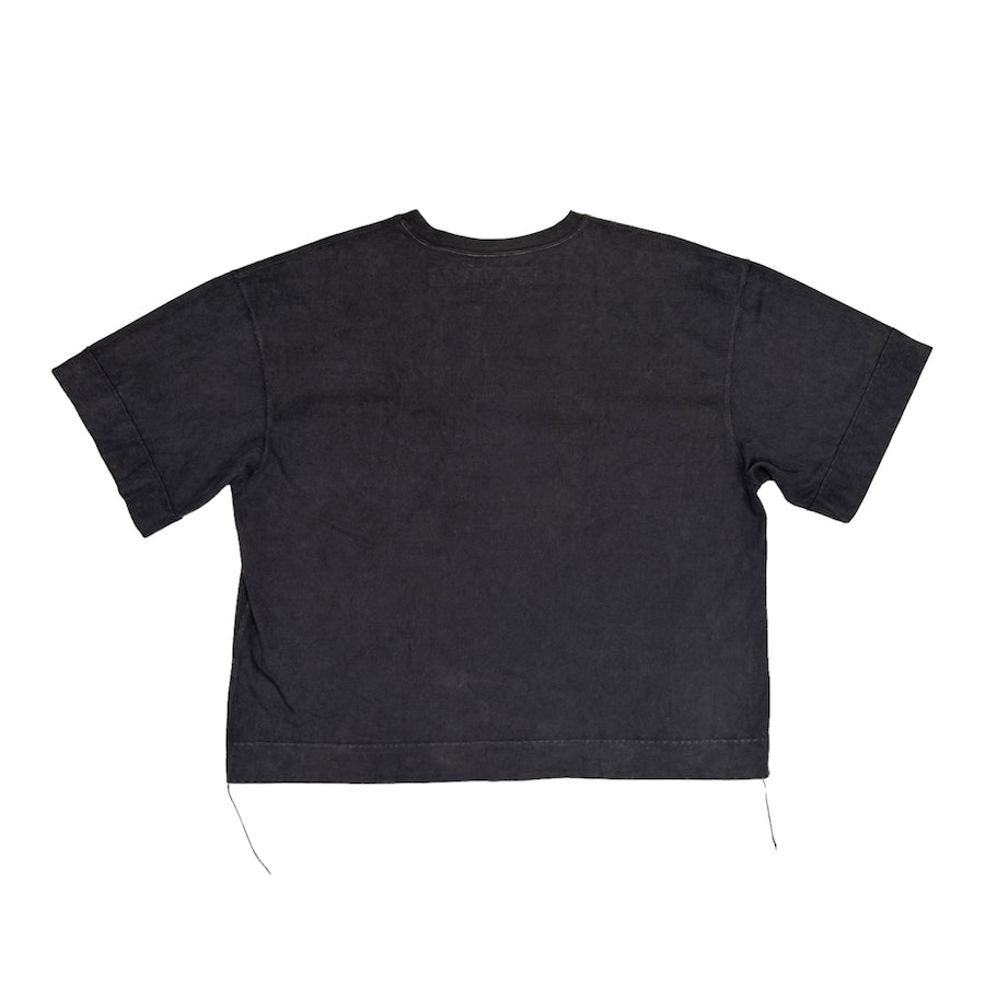 KAPITAL K.P.A.M Army Field Pocket Tee - Washed Charcoal | Vintage Military Style Cotton T-Shirt for Men | Casual Streetwear & Urban Fashion