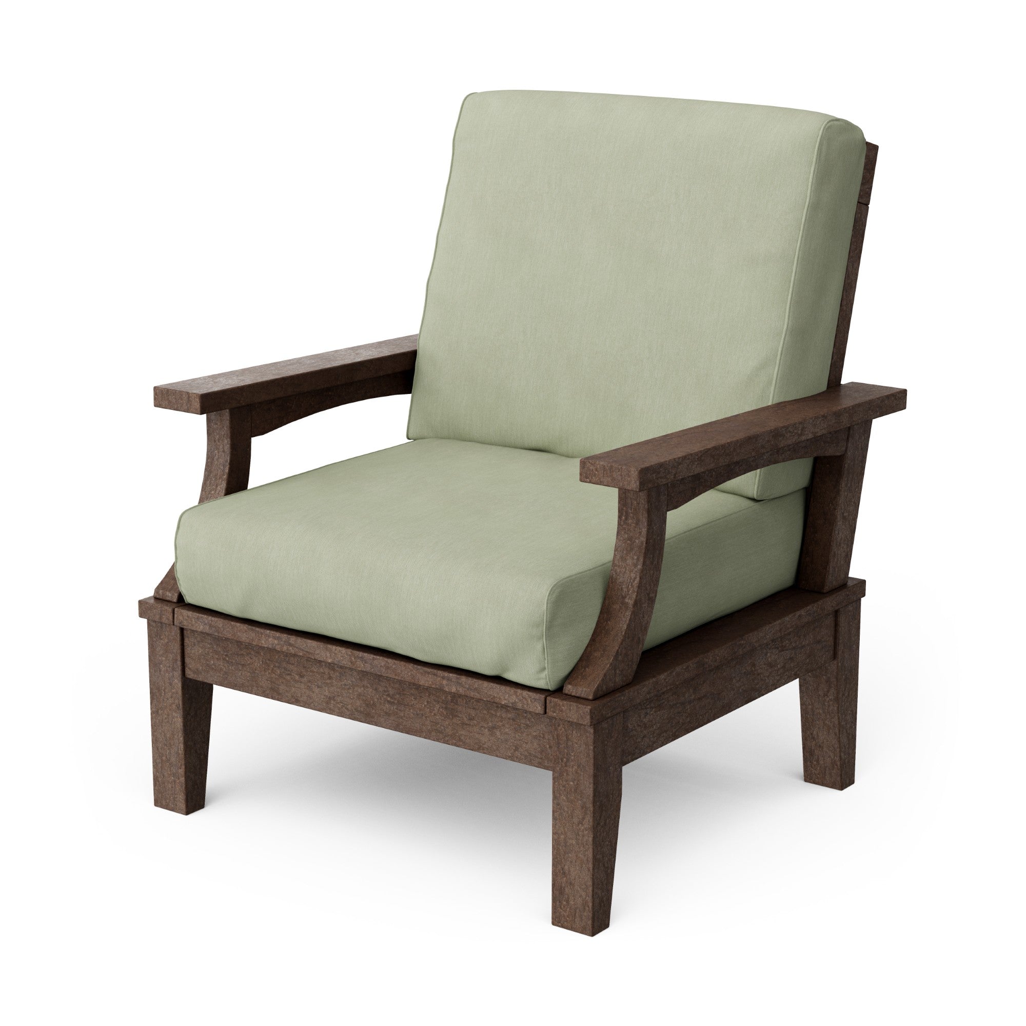 Heritage Deep Seating Patio Chair with Weather-Resistant Cushions - Outdoor Lounge Furniture for Garden, Poolside & Backyard Relaxation