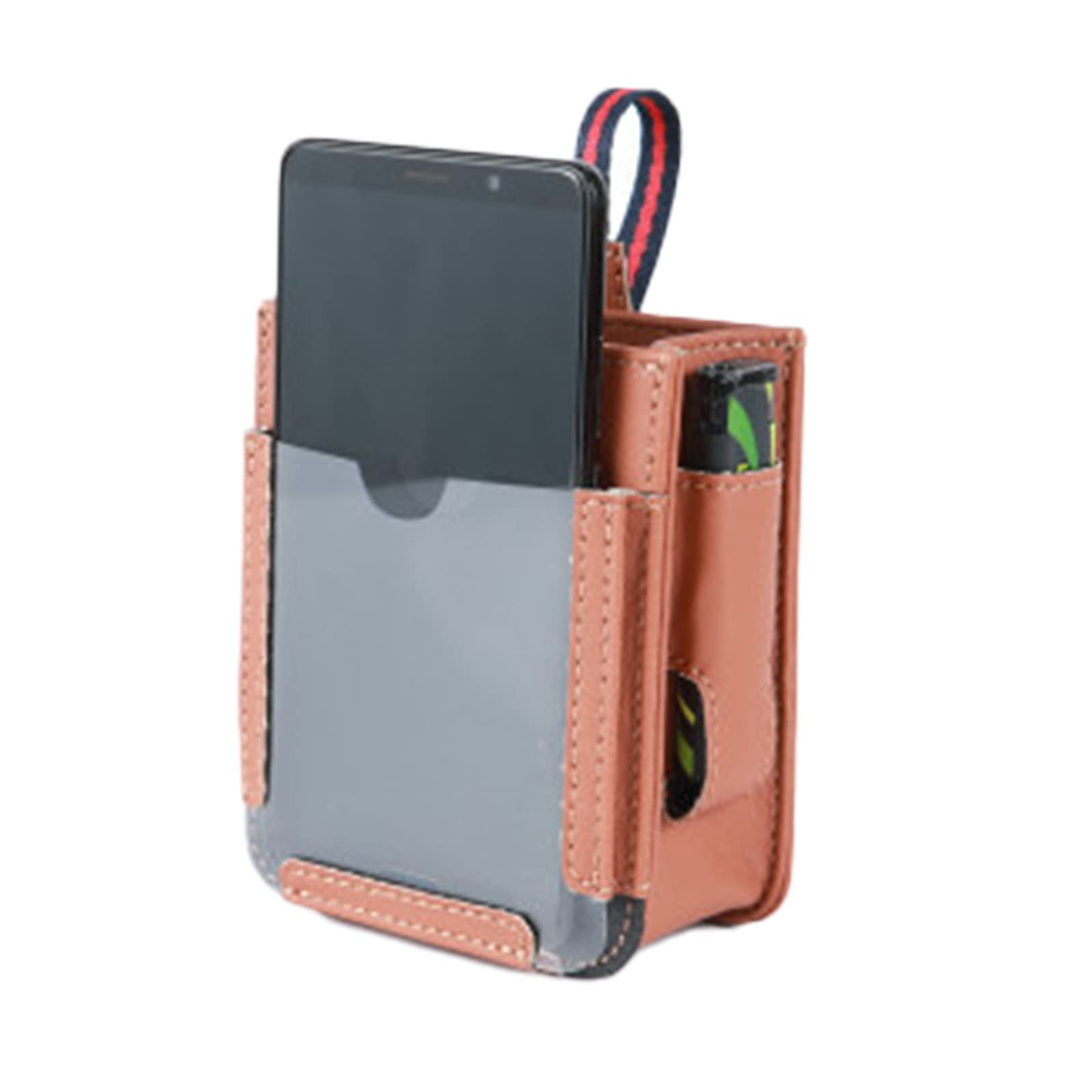 Premium PU Leather Car Air Vent Organizer - Phone Holder & Storage Case for iPhone, Android | Compact Car Accessory for Phone Mount, Credit Cards, Keys | Perfect for Commuting, Road Trips & Daily Driving