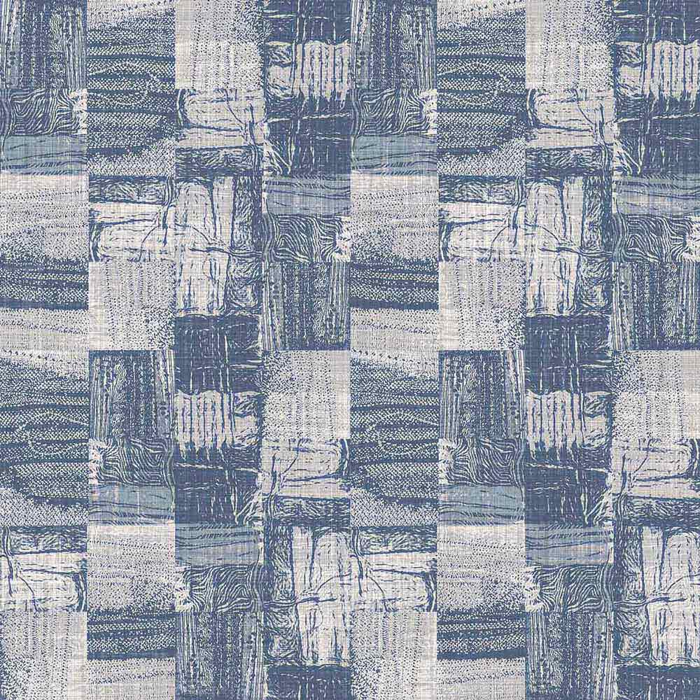 Blue Linen Peel and Stick Removable Wallpaper - Self-Adhesive Decorative Wall Covering for Bedroom, Living Room & Office - Easy to Install & Remove - Pattern 8658