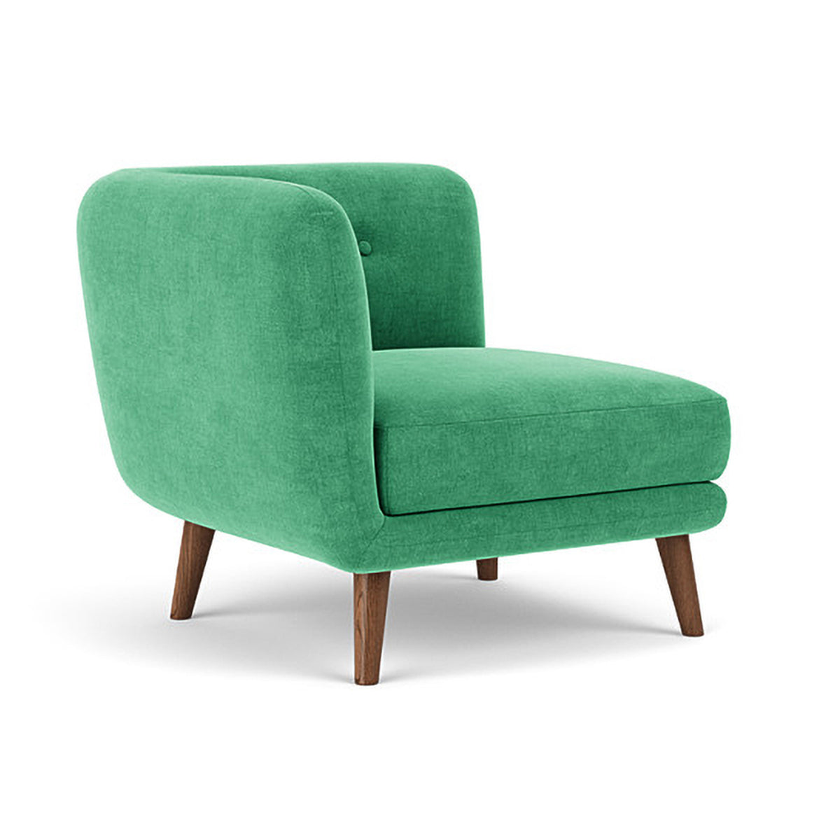 Alfred Fabric Right 1 Seater Modular Sofa - Modern Comfortable Single Chair for Living Room, Bedroom & Small Spaces
