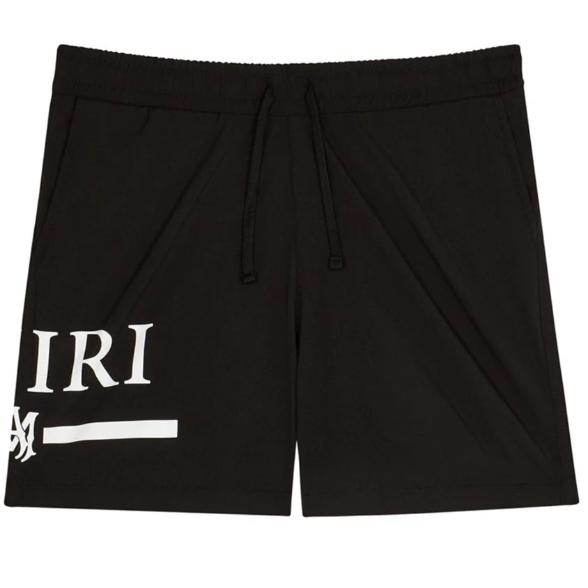 Amiri Black Logo Swim Shorts for Kids - Stylish & Comfortable Boys' Swimwear for Beach, Pool & Summer Activities