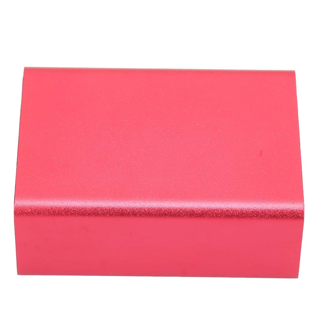 Aluminum Electronic Project Enclosure Case - DIY Circuit Board Cooling Box with Frosted Red Finish | Perfect for Instrument Protection & DIY Electronics Projects