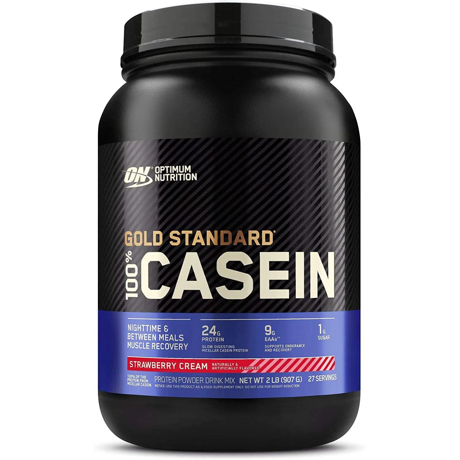 Optimum Nutrition Gold Standard 100% Casein Protein Powder - Slow Digesting Muscle Recovery Supplement for Nighttime Use & Post-Workout - Chocolate Flavor (2 lbs)