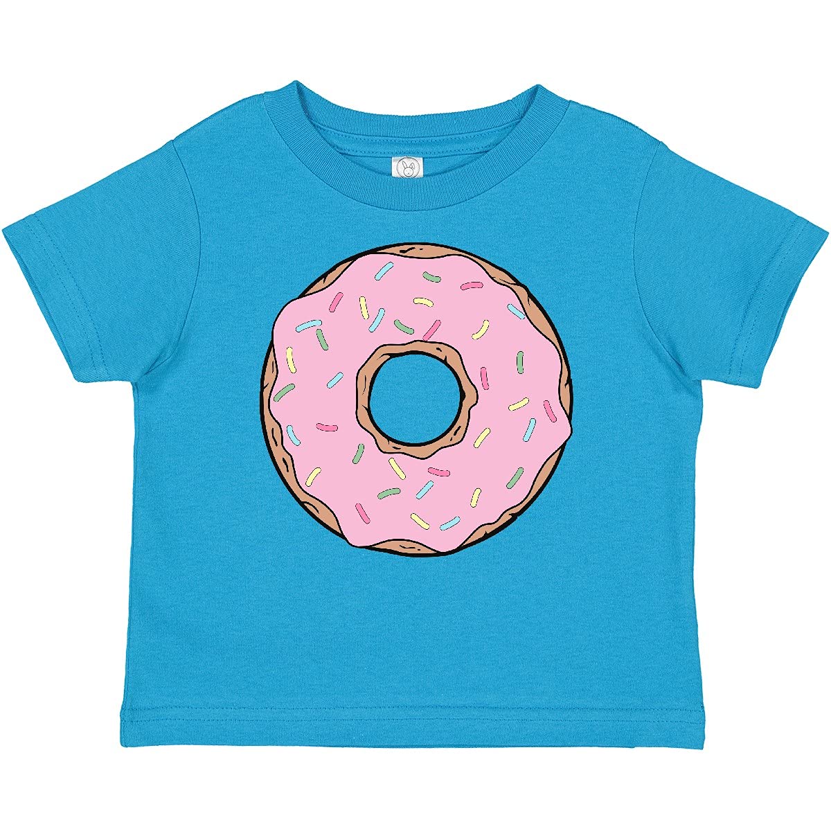 Inktastic Pink Donut Baby T-Shirt - Cute Doughnut with Frosting & Sprinkles Graphic Tee for Toddlers | Perfect for Birthday Parties, Playdates & Casual Outfits