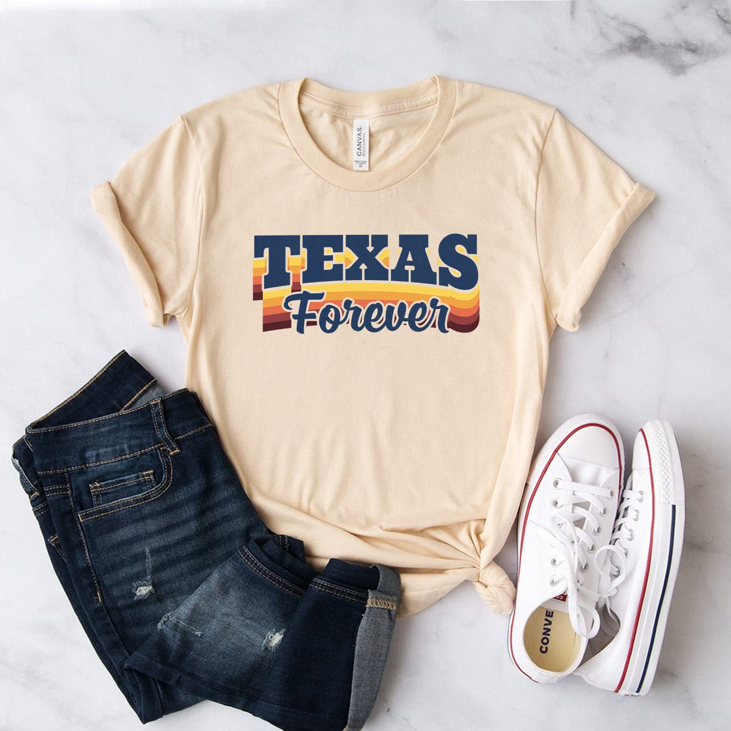 Texas Forever Shirt - Softstyle Unisex T-Shirt for Men & Women | Perfect Texas Gift for Houston, Austin & Lone Star State Lovers | Casual Wear, Road Trips & Texas Pride Events