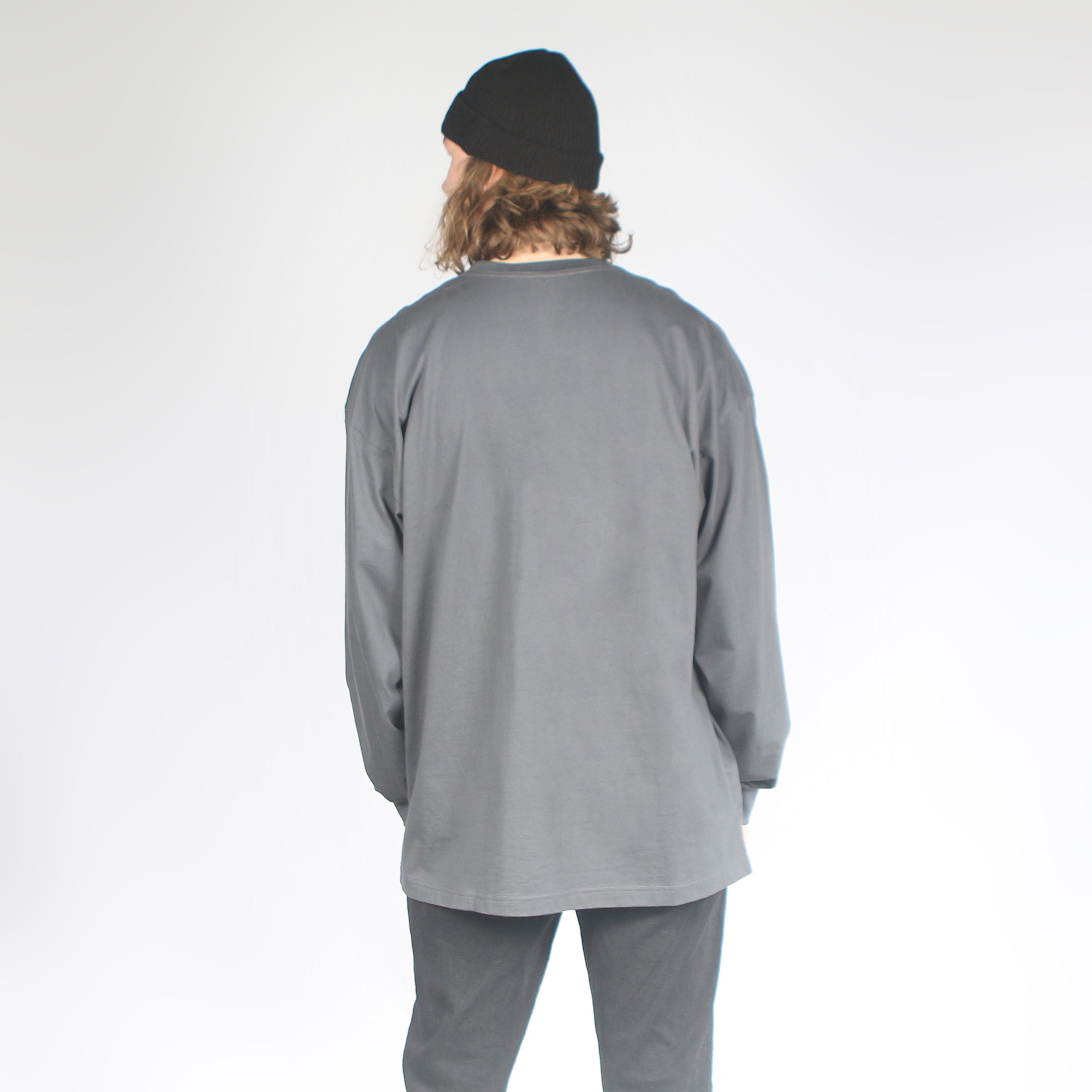 IRS Men's Framed Oversized Long Sleeve T-Shirt - Comfortable Casual Streetwear for Everyday Wear | Perfect for Layering, Outings & Relaxing