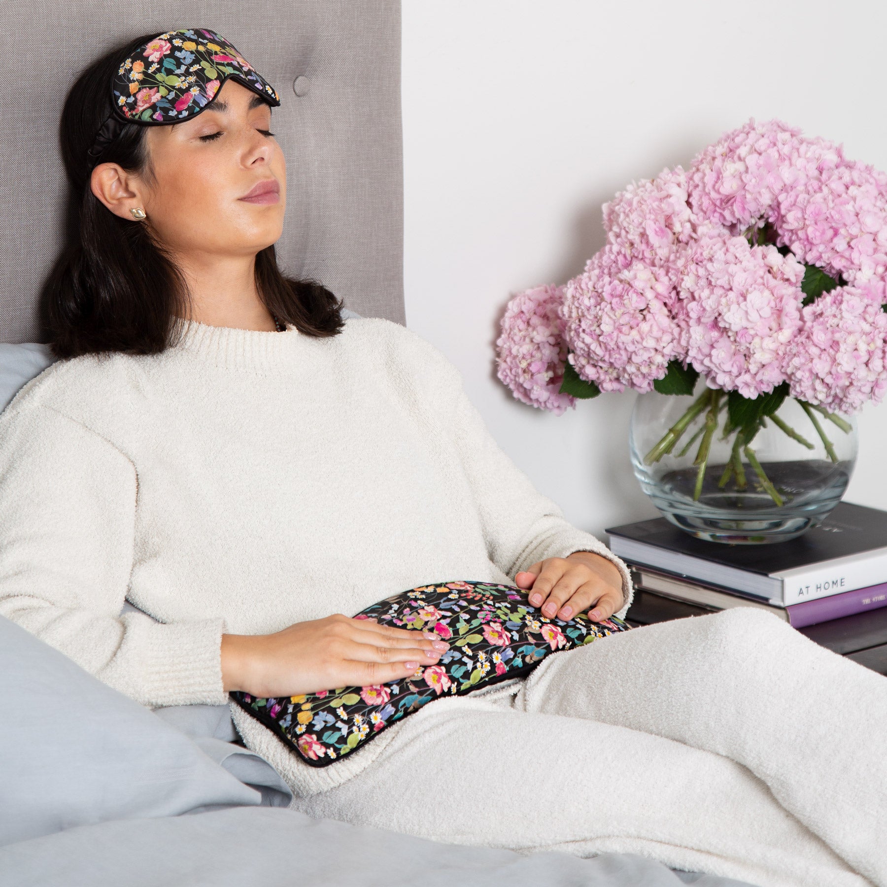 2-Pack Heat Pillows - Liberty Fairytale Forest & Black Designs for Pain Relief & Relaxation | Perfect for Neck, Back & Shoulder Pain, Muscle Soreness & Stress Relief at Home or Office
