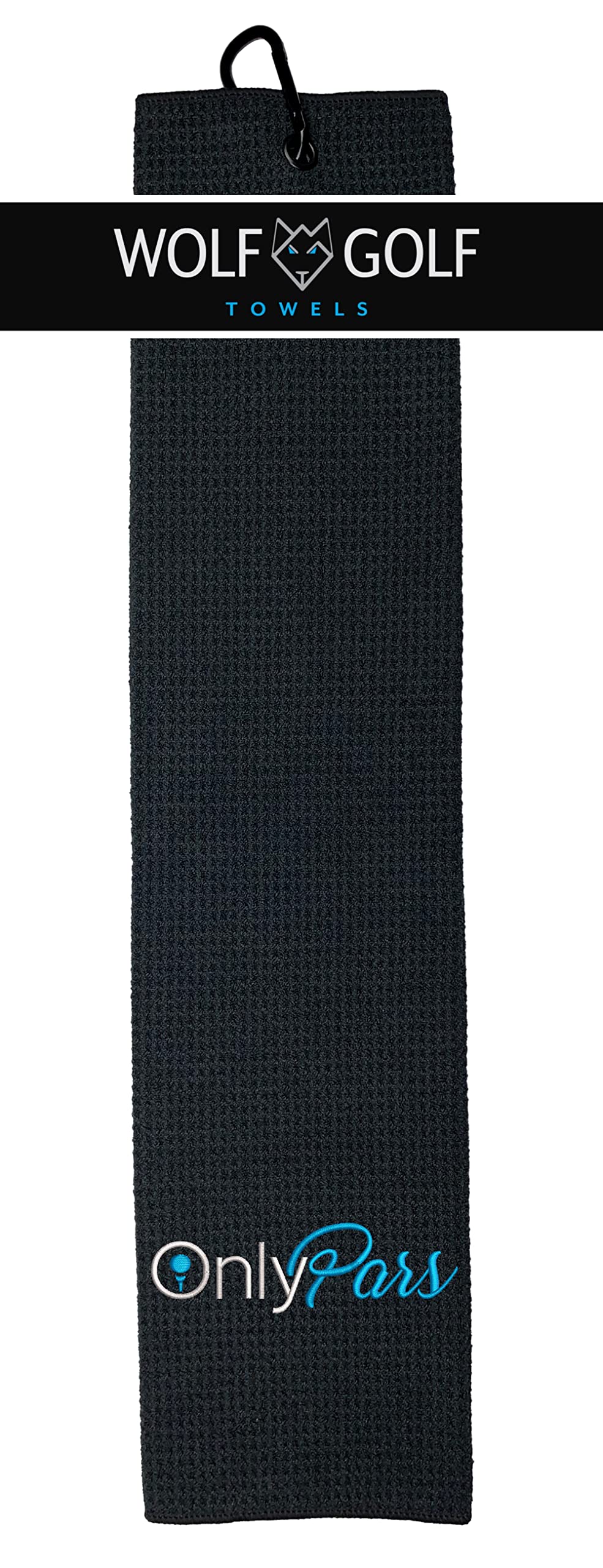 Premium Wolf Golf Towels for Men - Embroidered Funny Golf Accessories - Ideal Golf Gifts & Tournament Prizes - Perfect for Course Play, Practice Sessions & Clubhouse Use