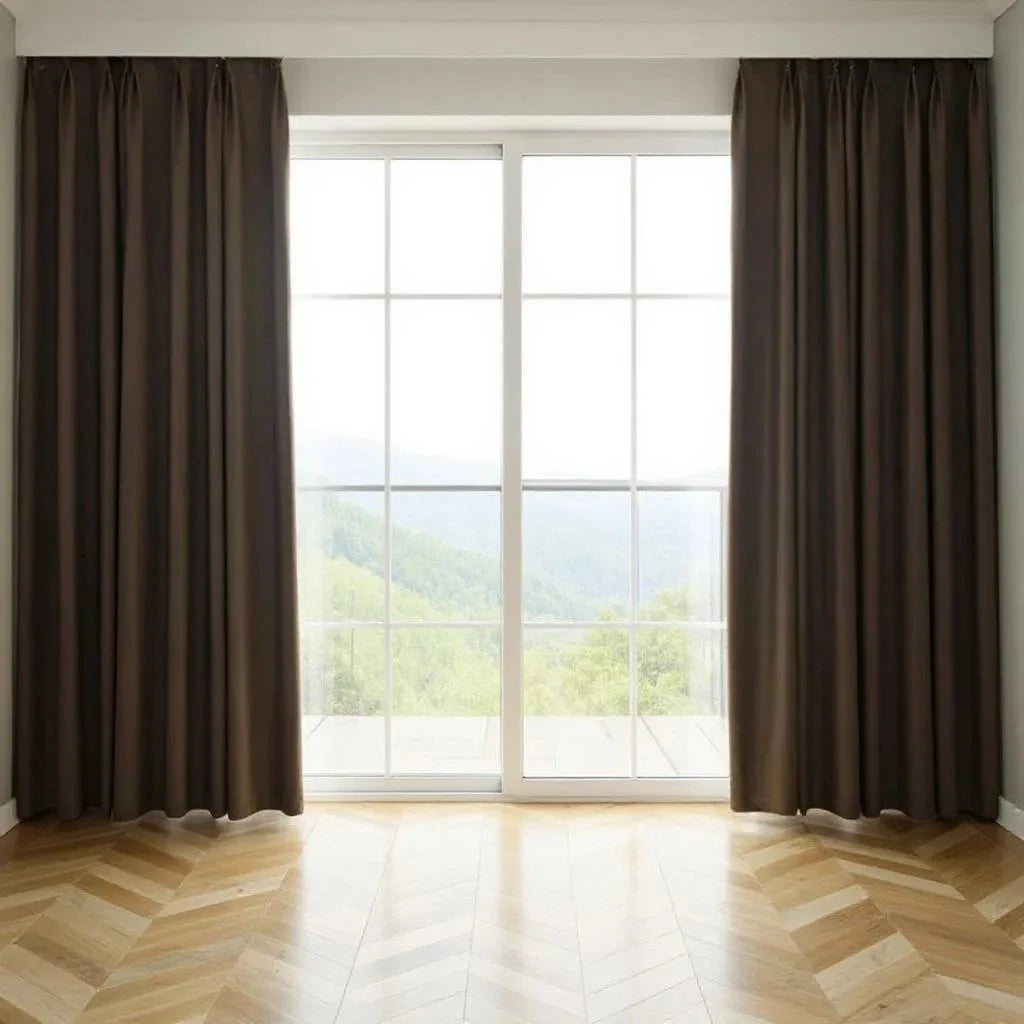Josie Solid Soundproof Blackout Custom Curtains - Thermal Insulated Noise Reducing Drapes for Bedroom, Living Room & Home Theater - Perfect for Light Blocking and Privacy