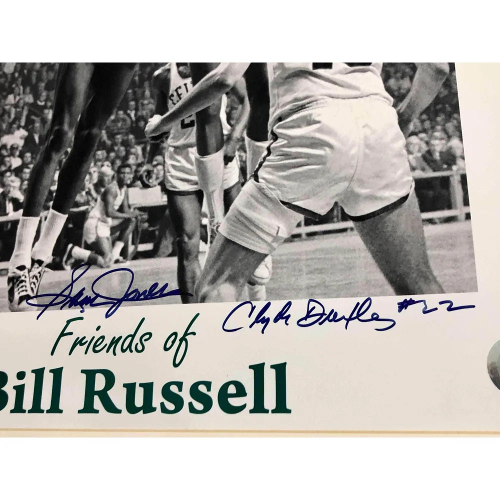 NBA 50 Greatest Players Autographed 16x20 Photo Frame - JSA Certified with Russell, Erving, Barkley, Jabbar +6 Legends - Perfect for Sports Memorabilia Collection & Man Cave Decor