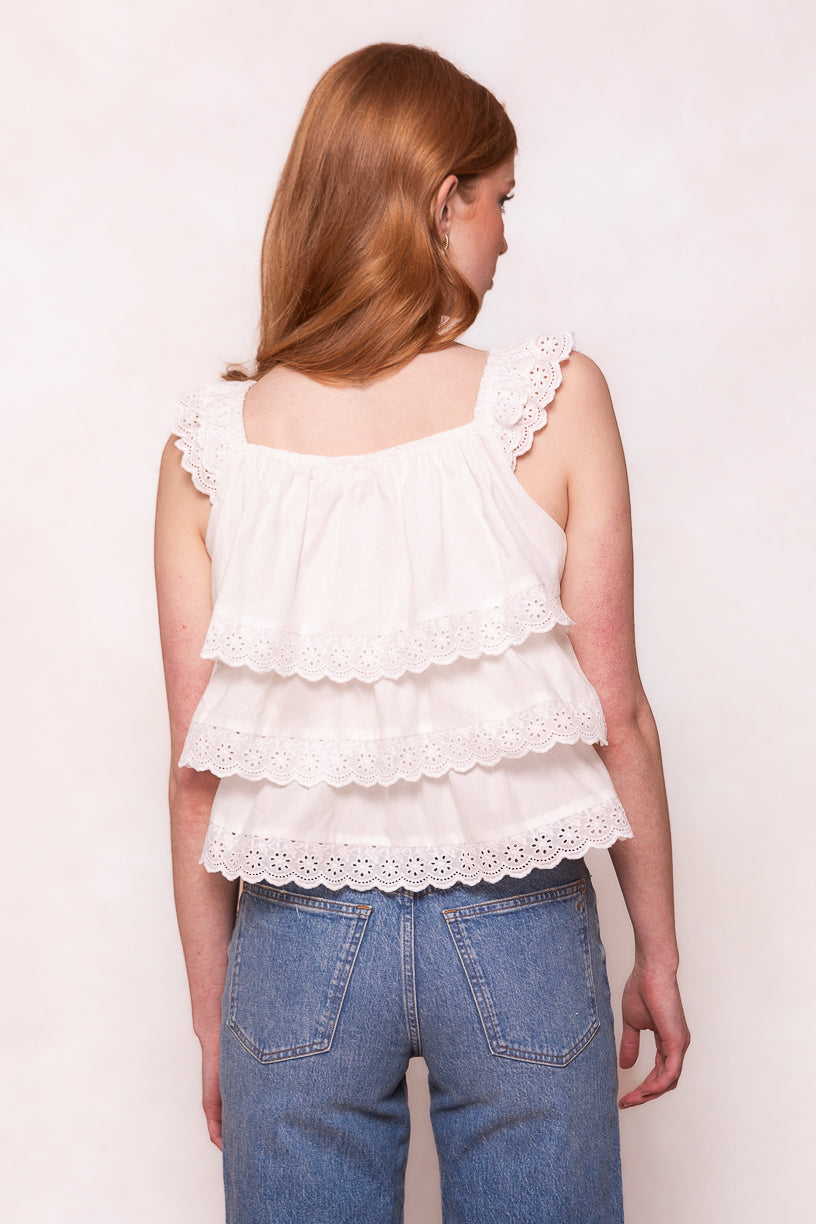Gabby Women's White Top - Stylish Casual Blouse for Everyday Wear | Perfect for Office, Dates & Outings