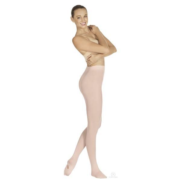 Eurotard Kids Convertible Dance Tights - Stretchable Ballet & Gymnastics Tights for Girls & Boys - Perfect for Dance Class, Performances & Practice