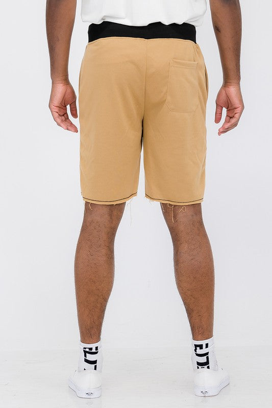 Raw Cut Sweat Shorts for Men & Women - Comfortable Gym Workout Shorts with Breathable Fabric - Perfect for Running, Yoga, and Casual Wear