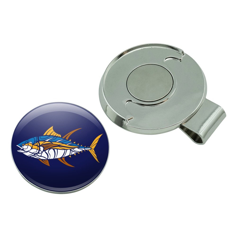 Tuna Fish Design Golf Hat Clip with Magnetic Ball Marker - Durable & Stylish Accessory for Golfers | Perfect for Golf Courses & Outdoor Sports