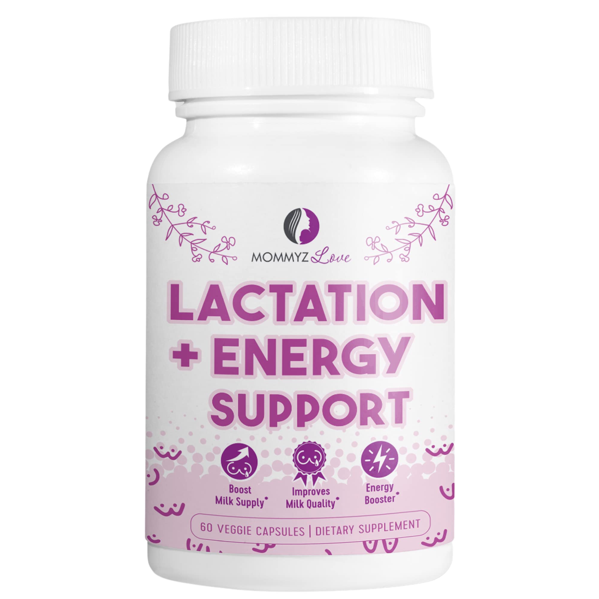 Organic Lactation Supplement for Breastfeeding Moms - Postnatal Vitamins to Increase Milk Supply & Boost Energy for Postpartum Recovery - Perfect for New Mothers Seeking Natural Nursing Support