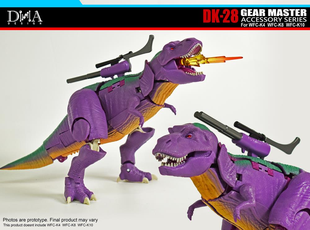 DNA Design DK 28 Gear Master Accessory Set - Upgrade Kit for WFC K4/K8/K10 Transformers Figures - Enhance Your Collection for Display & Battle Scenes