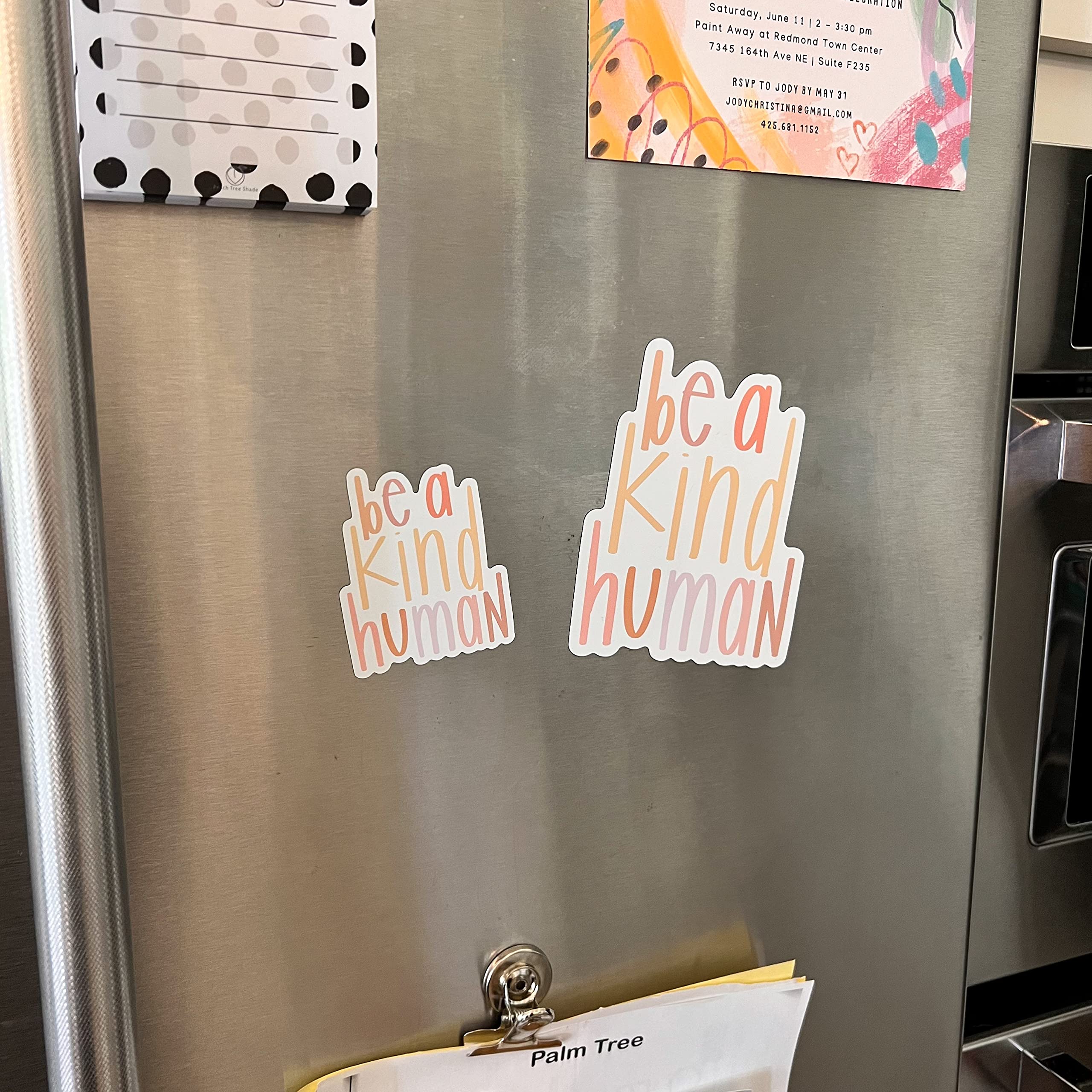 Inspirational Be Kind Magnets - Motivational Quotes for Fridge, Car, Locker - Cute Positive Message Refrigerator Magnets - Perfect for Home, Office & School Decor