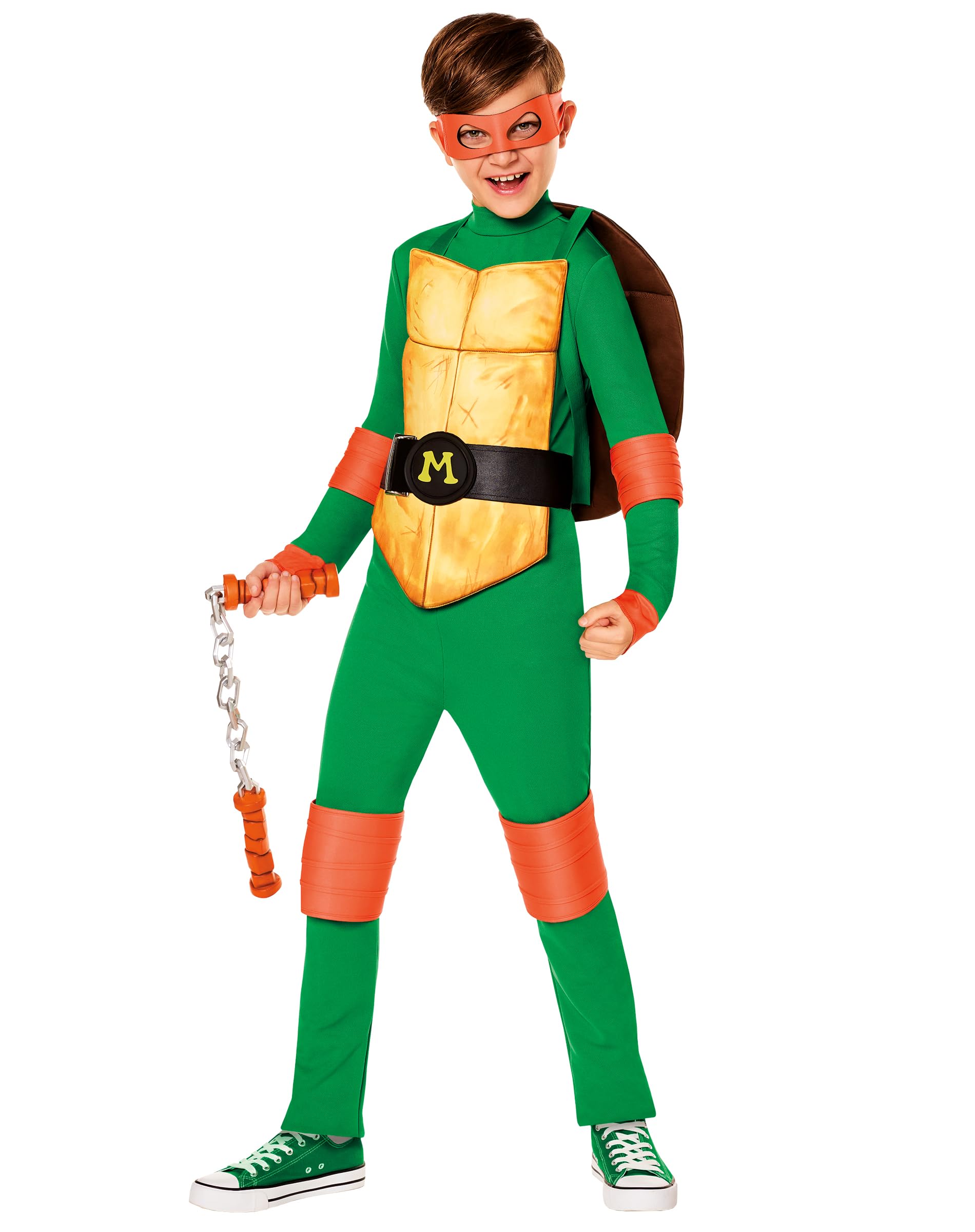 Teenage Mutant Ninja Turtles Michelangelo Costume for Kids | TMNT Halloween Party Outfit