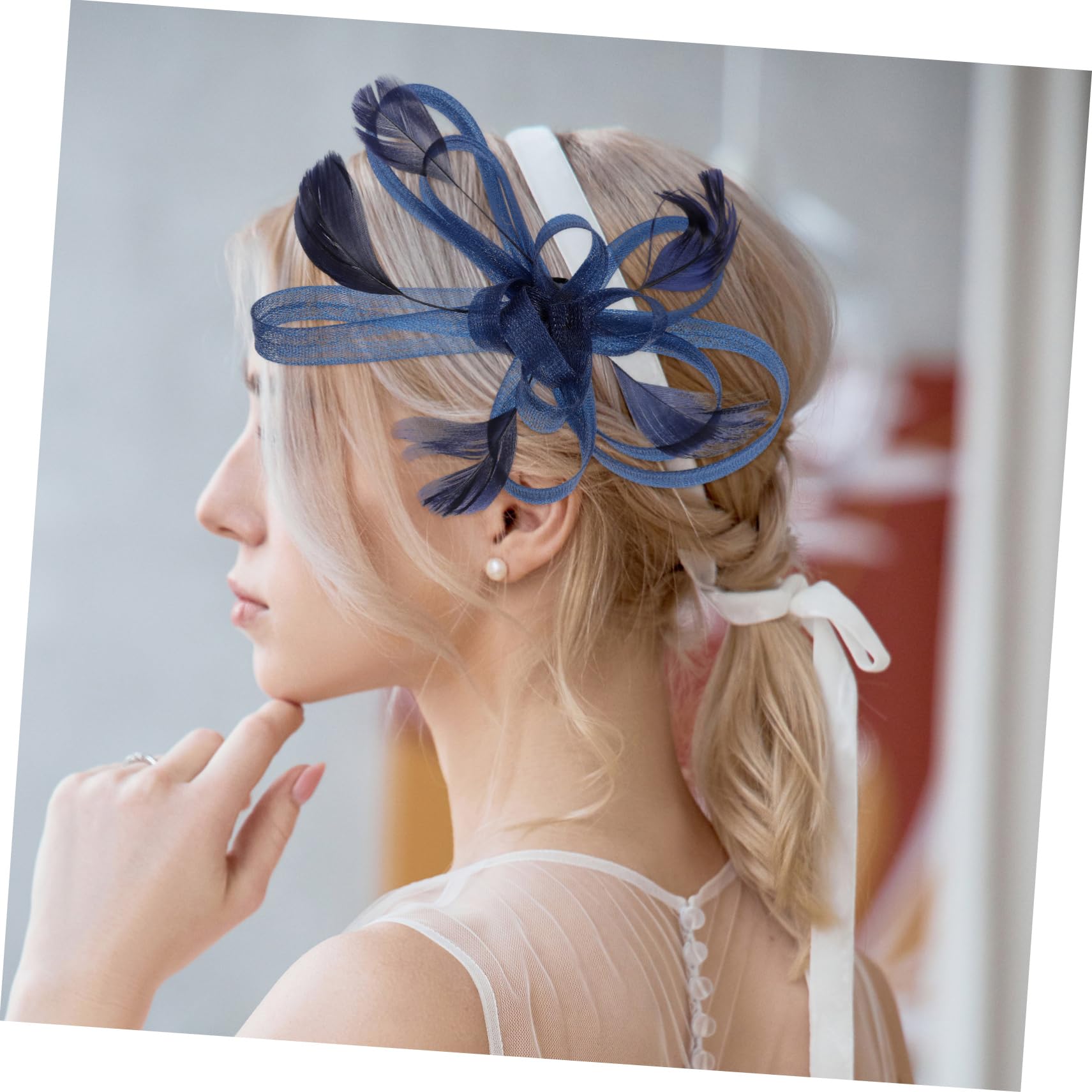 Elegant Blue Bridal Hair Clips - Wedding Fascinator Hair Accessories for Women (Blue) | Perfect for Bridal Showers, Weddings & Special Occasions