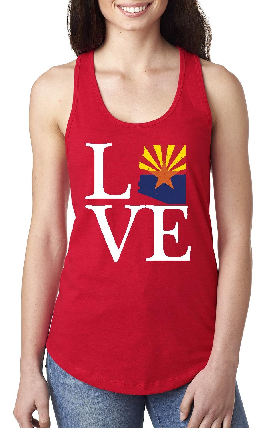 Arizona State Flag Racerback Tank Top for Women - Perfect for Travel, Gifts, and Casual Wear