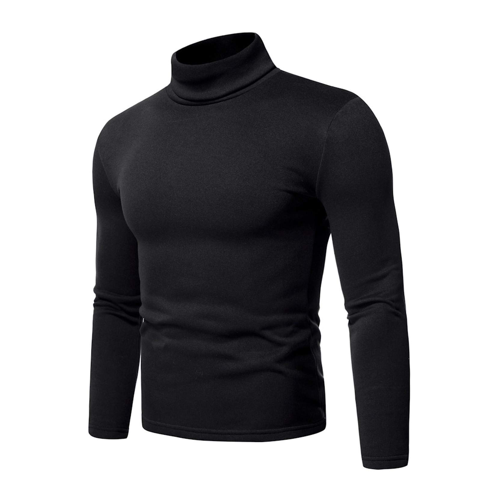 Men's Lightweight Mock Turtleneck Thermal Shirts - Slim Fit Long Sleeve Stretch Underwear Tops for Casual Wear | Perfect for Layering, Office, Winter Outfits & Everyday Comfort