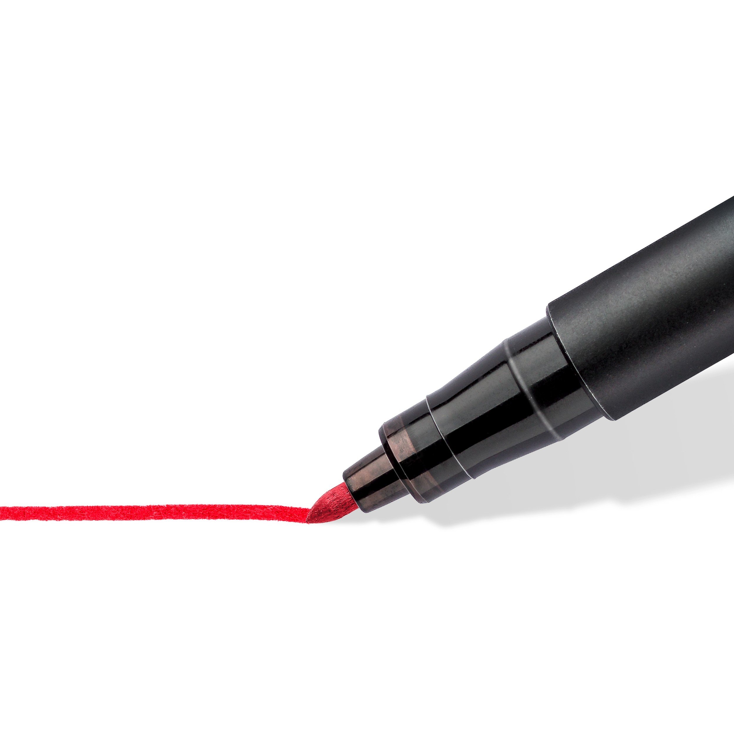 Staedtler 317-2 Lumocolor Universal Permanent Medium Pens - Red, Pack of 10 (317-2 VE) | Waterproof & Fade-Resistant Markers for Office, School & Art Projects