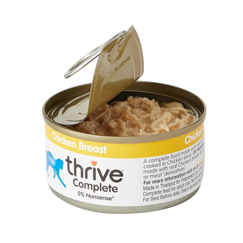Premium Chicken Breast Cat Food - Grain-Free, High-Protein Wet Cat Food for Adult & Senior Cats - Perfect for Mealtime, Travel & Outdoor Adventures
