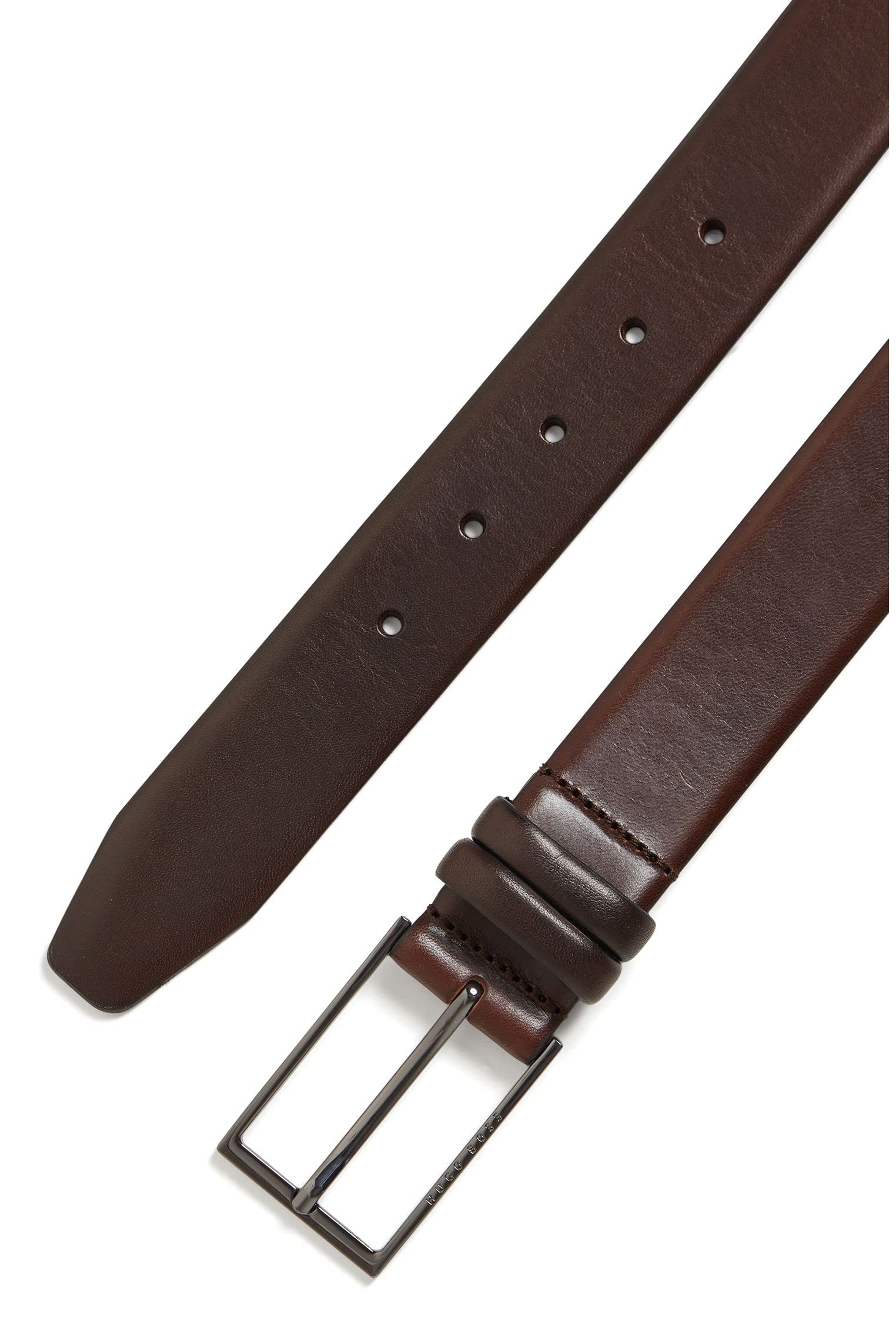 Hugo Boss Men's Genuine Leather Dress Belt - Stylish & Durable Formal Accessory for Business, Office & Special Occasions