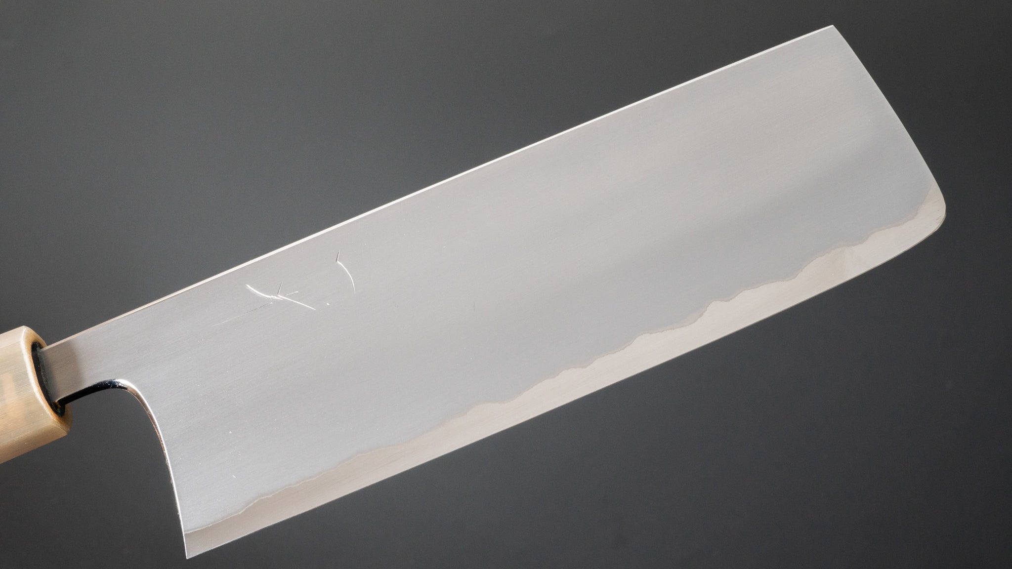 Hitohira Togashi White #1 Stainless Clad Kasumi Nakiri Knife 180mm - Japanese Chef Knife with Ebony Handle for Precision Vegetable Chopping & Slicing | Perfect for Home Cooks & Professional Chefs