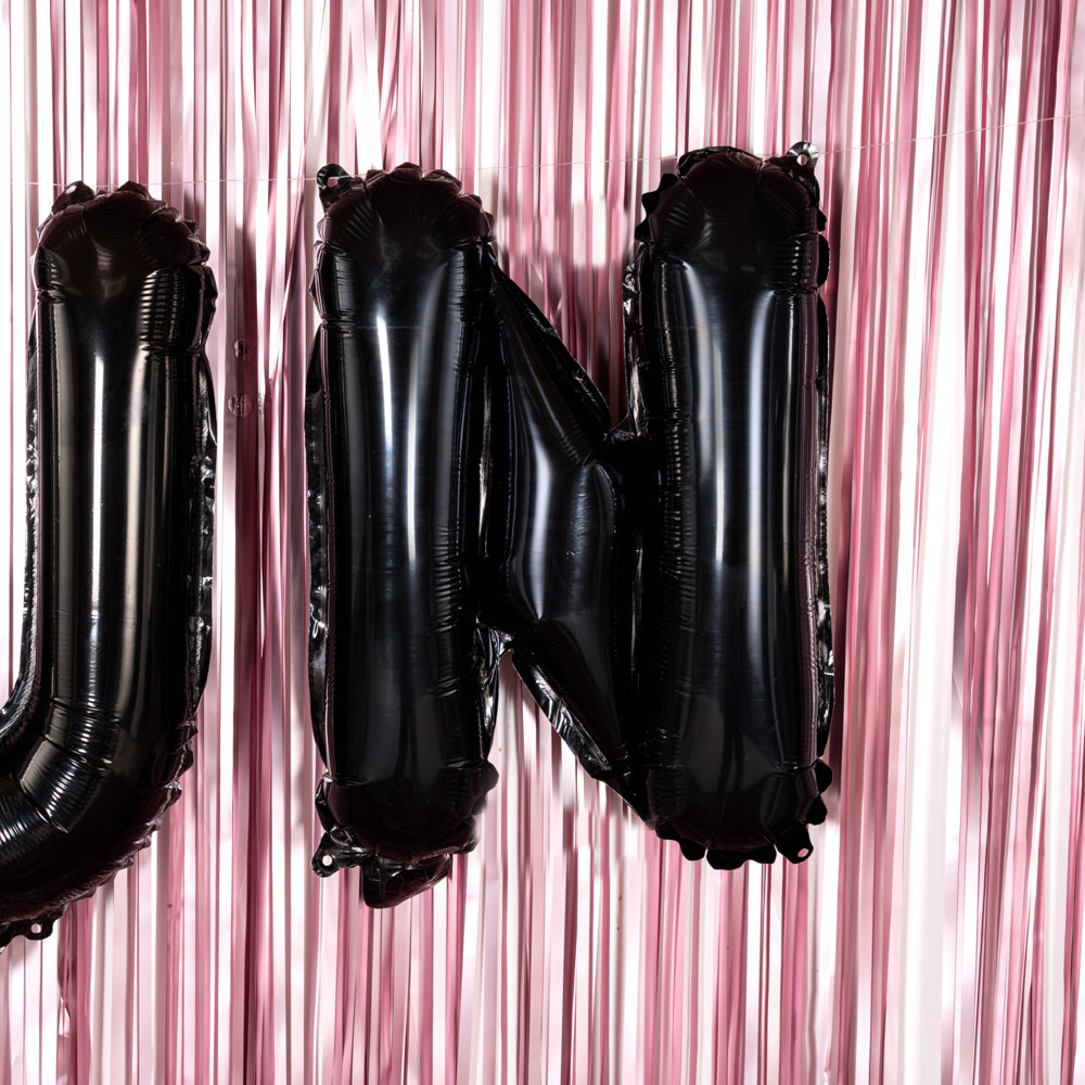 Black Mylar Letter N Balloon - 16 Inch Large Foil Balloon for Birthday Party Decorations, Baby Showers & Graduation Celebrations (1 Count)