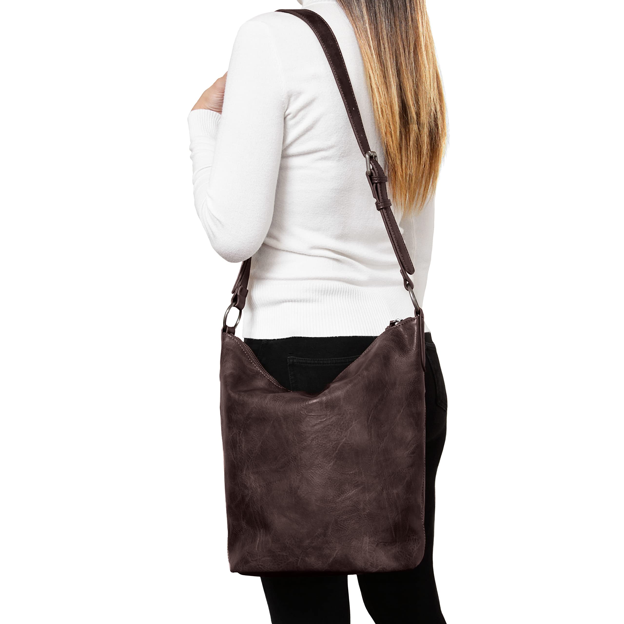 Joy Susan Crossbody Bucket Handbag - Stylish Nori Tote Purse for Women | Fashionable Shoulder Bag for Daily Use, Travel & Shopping