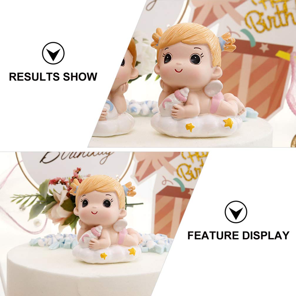 Resin Cake Topper - Elegant Girl Figure for Birthday Cakes, Wedding Desserts & Party Decorations | Perfect for Desktop Display, Home Decor & Special Occasions