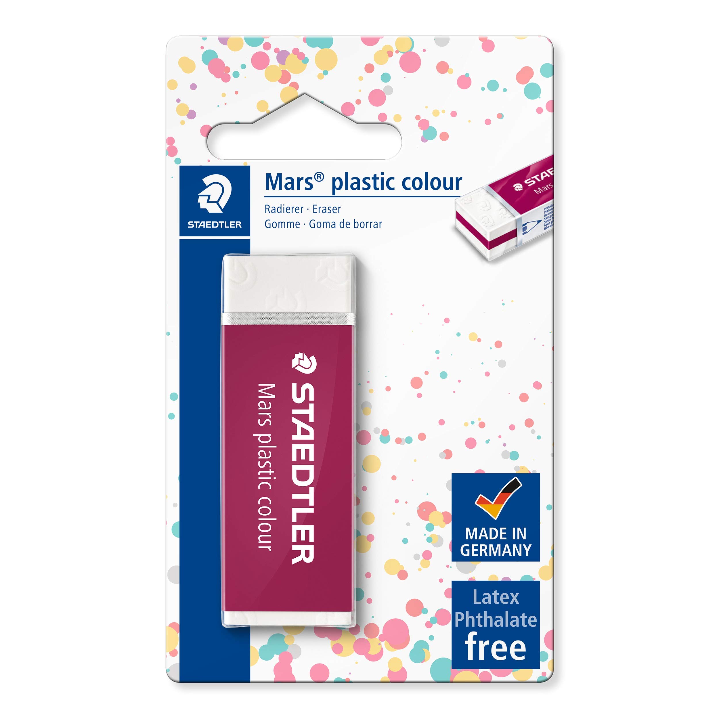 STAEDTLER Mars Plastic Eraser - 2-Pack Premium Quality Color Sandwich Design for Artists & Students | Perfect for Sketching, Drawing & School Projects