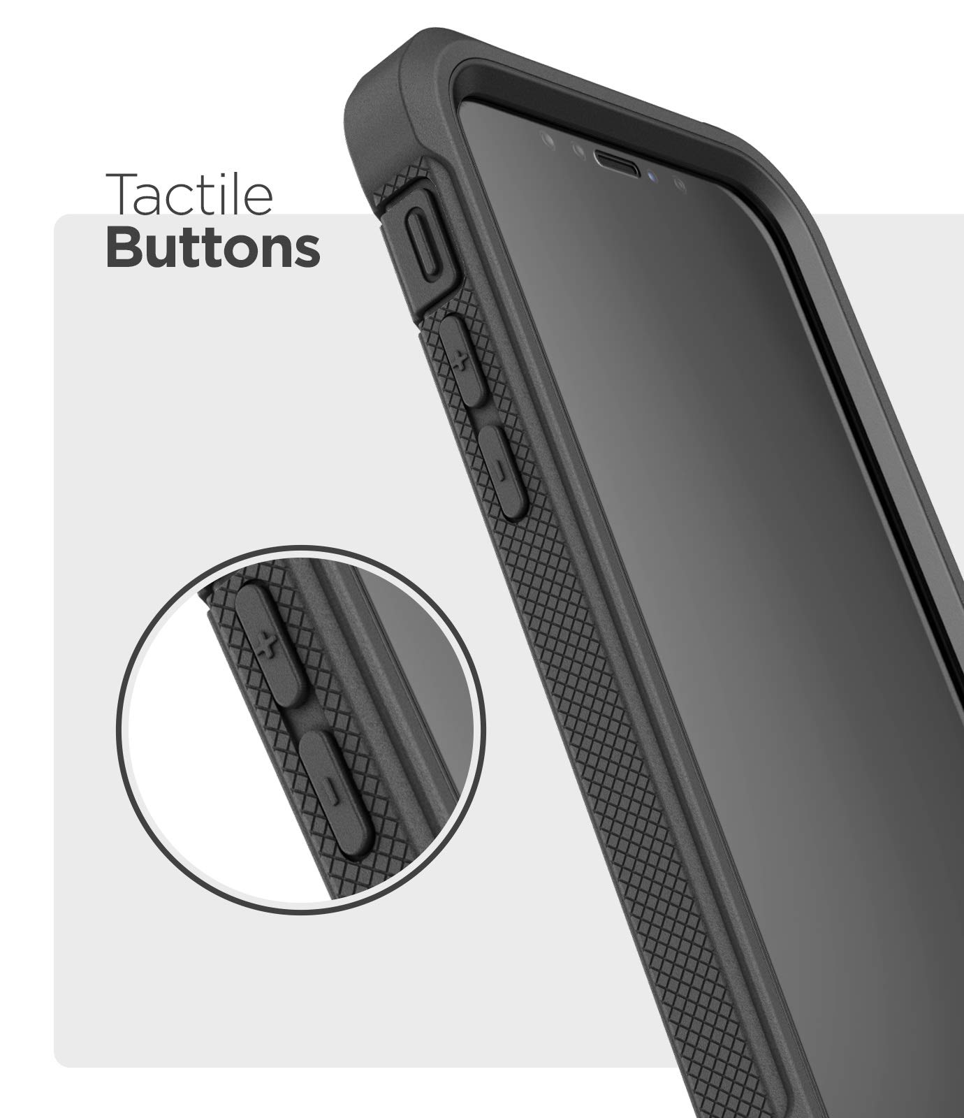 ENCASED Falcon Armor iPhone 12 Case with Built-in Screen Protector | Shockproof Full Body Protection Cover | Matte Black | Perfect for Outdoor Activities & Daily Use