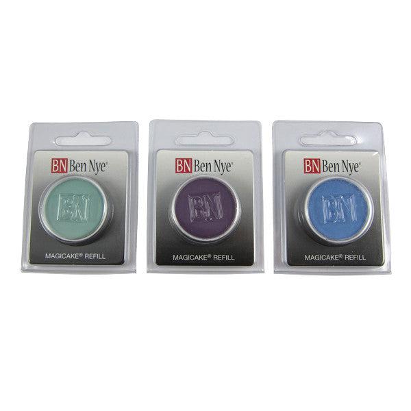 Ben Nye MagiCake Palette Refill - Professional Makeup Powder for Stage & HD Makeup - Perfect for Theatrical, Cosplay & Special Effects Artists