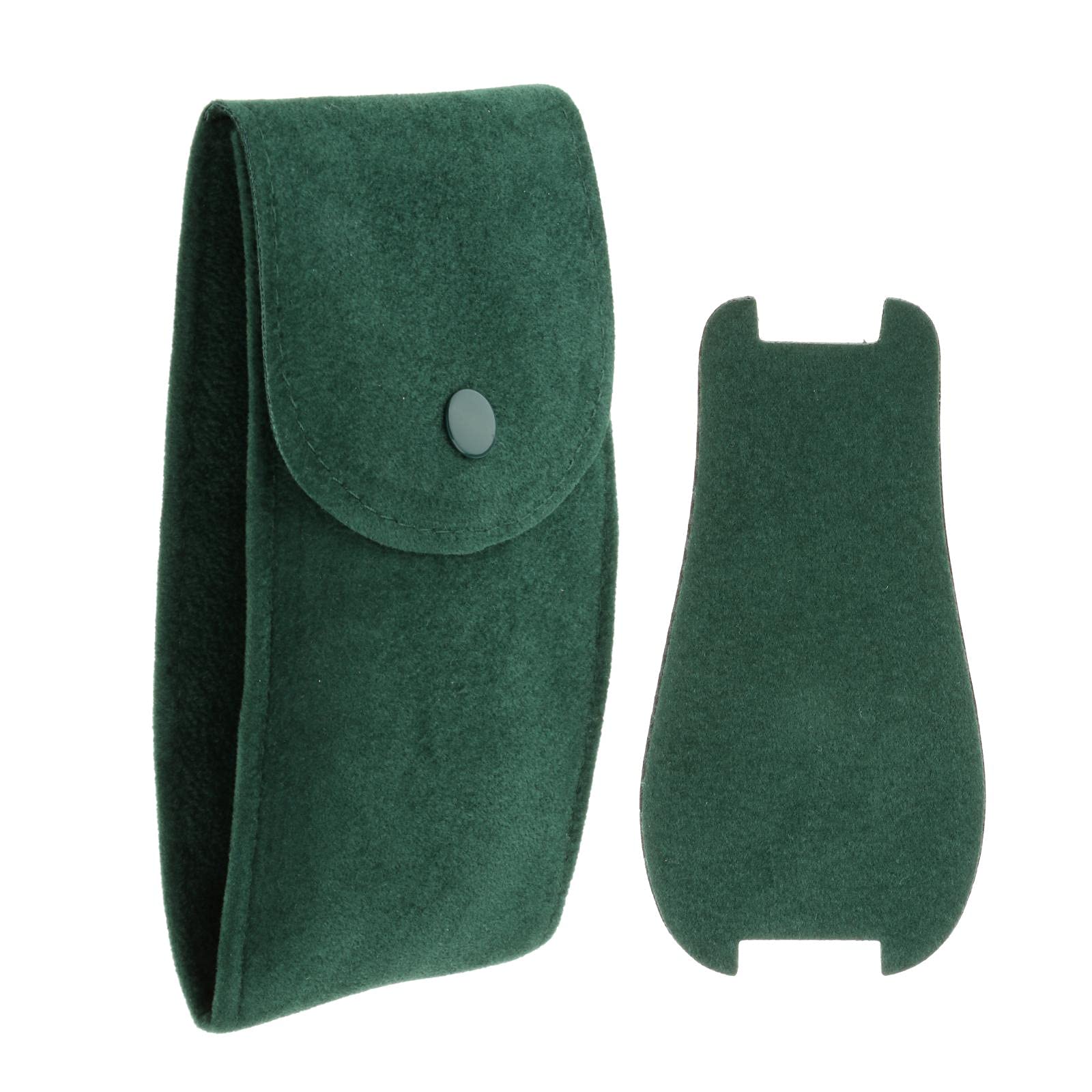 Premium Leather Watch Box Organizer - Portable Travel Pouch for Watch Storage & Display | Nubuck Watch Case Collector Box | Dark Green | Perfect for Watch Collections, Travel, and Gift Giving