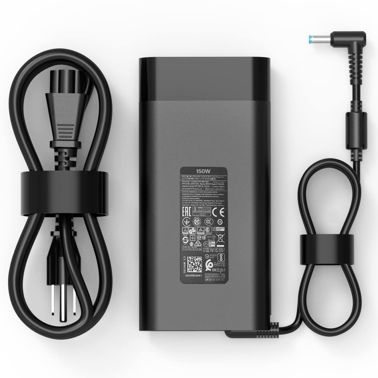 150W AC Power Adapter Charger for HP ZBook 15/16/17 G3-G9, Studio G4-G9, Victus 15, OMEN 15/17, Pavilion Gaming 15/17 - Compatible with TPN-CA11, TPN-DA09 - Laptop Charger for Work, Gaming & Travel