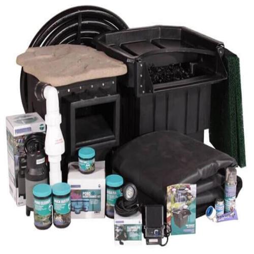 Blue Thumb Elite Complete Pond Kit Large 21' x 26' - Premium Garden Water Feature for Backyard Landscaping & Outdoor Decor