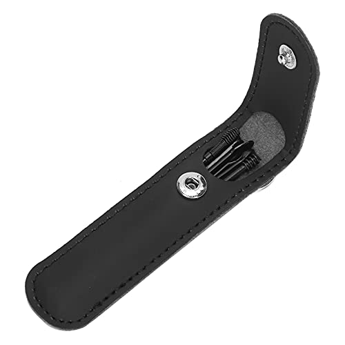 Spiral Ear Wax Cleaner Tool Set - U Shape & Spiral Ear Spoon for Safe Earwax Removal, Ear Pick Spoon for Cleaning Ear Canal Dirt (Black) | Perfect for Home Hygiene, Travel & Personal Care
