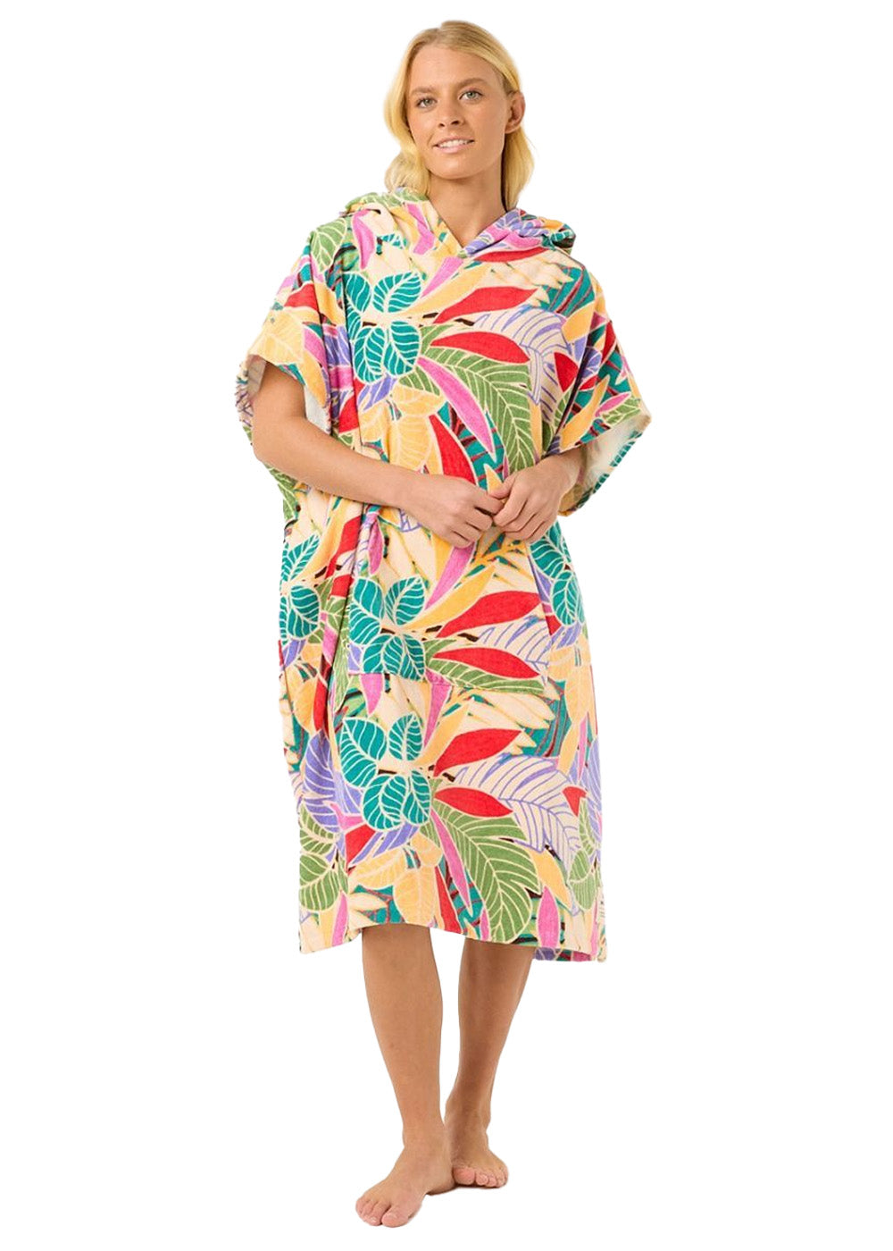 Rip Curl Women's Mixed Hooded Towel - Quick Dry Beach Towel with Hood for Surfing, Swimming & Yoga - Soft & Absorbent Travel Towel for Women
