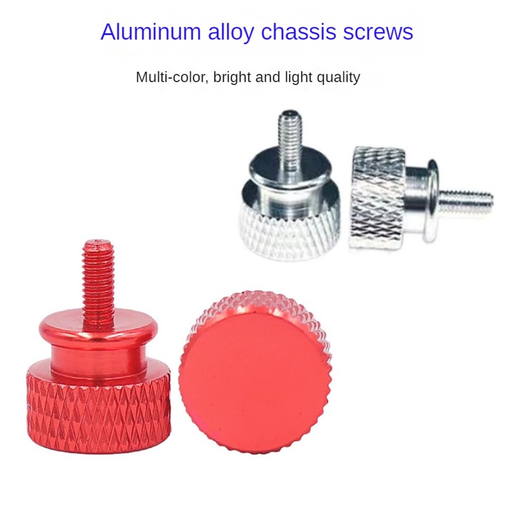 10Pcs UNC6-32 M3.5 Computer Case Screws for GPU Holder PSU & Side Panel - Green PC Building & Water Cooling Hardware - Perfect for DIY Computer Assembly and Case Modding