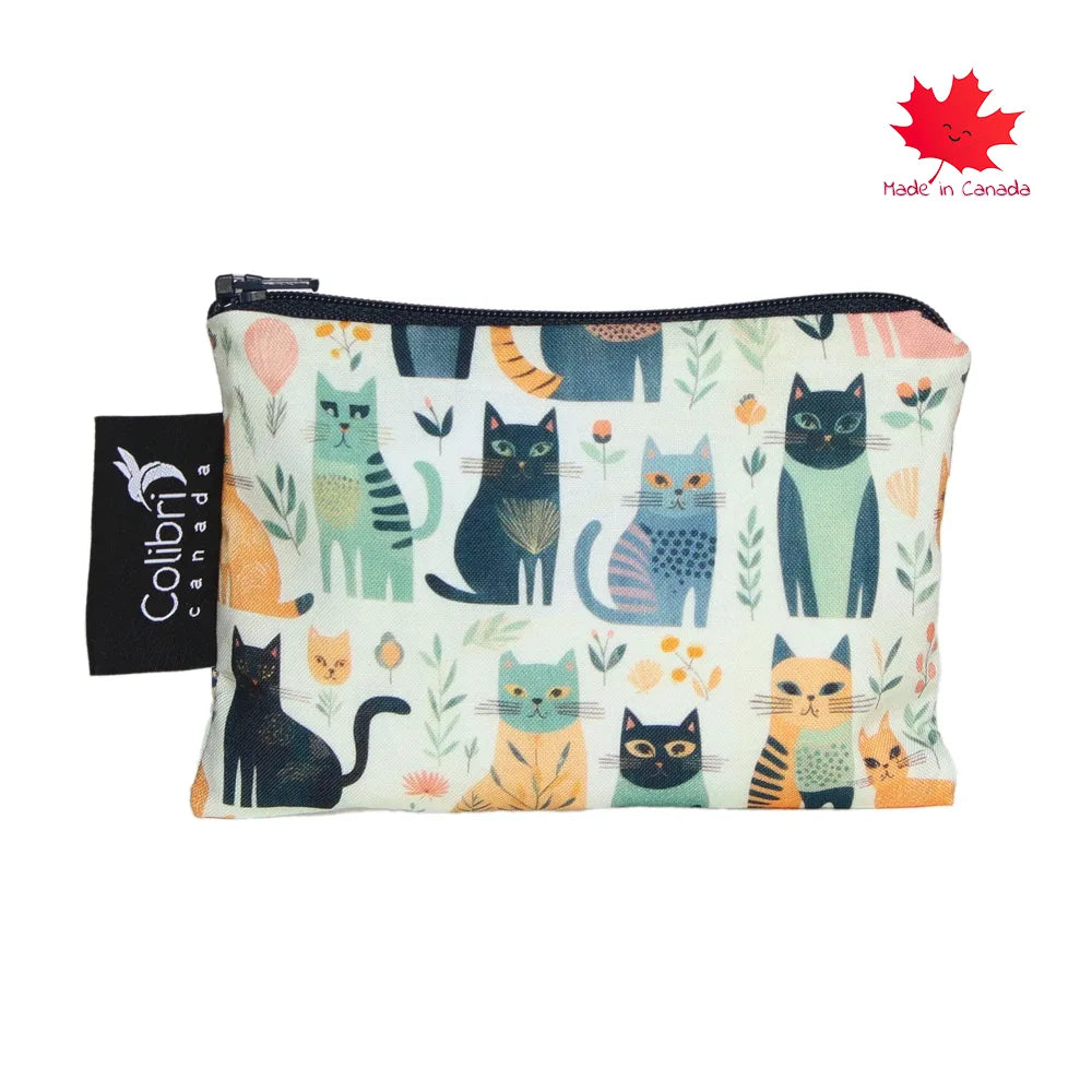 Colibri Small Reusable Snack Bags for Cats - Eco-Friendly Pet Food Storage Pouches - Perfect for Travel, Hiking & Daily Treats