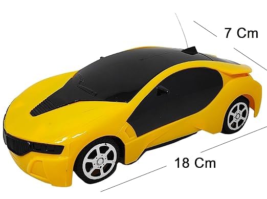 HK TOYS 3D Light Effect High Speed Racing Car - Forward/Backward Buttons, AA Battery Powered (Colors Vary) | Kids Toy for Indoor Play, Birthday Gifts & STEM Learning