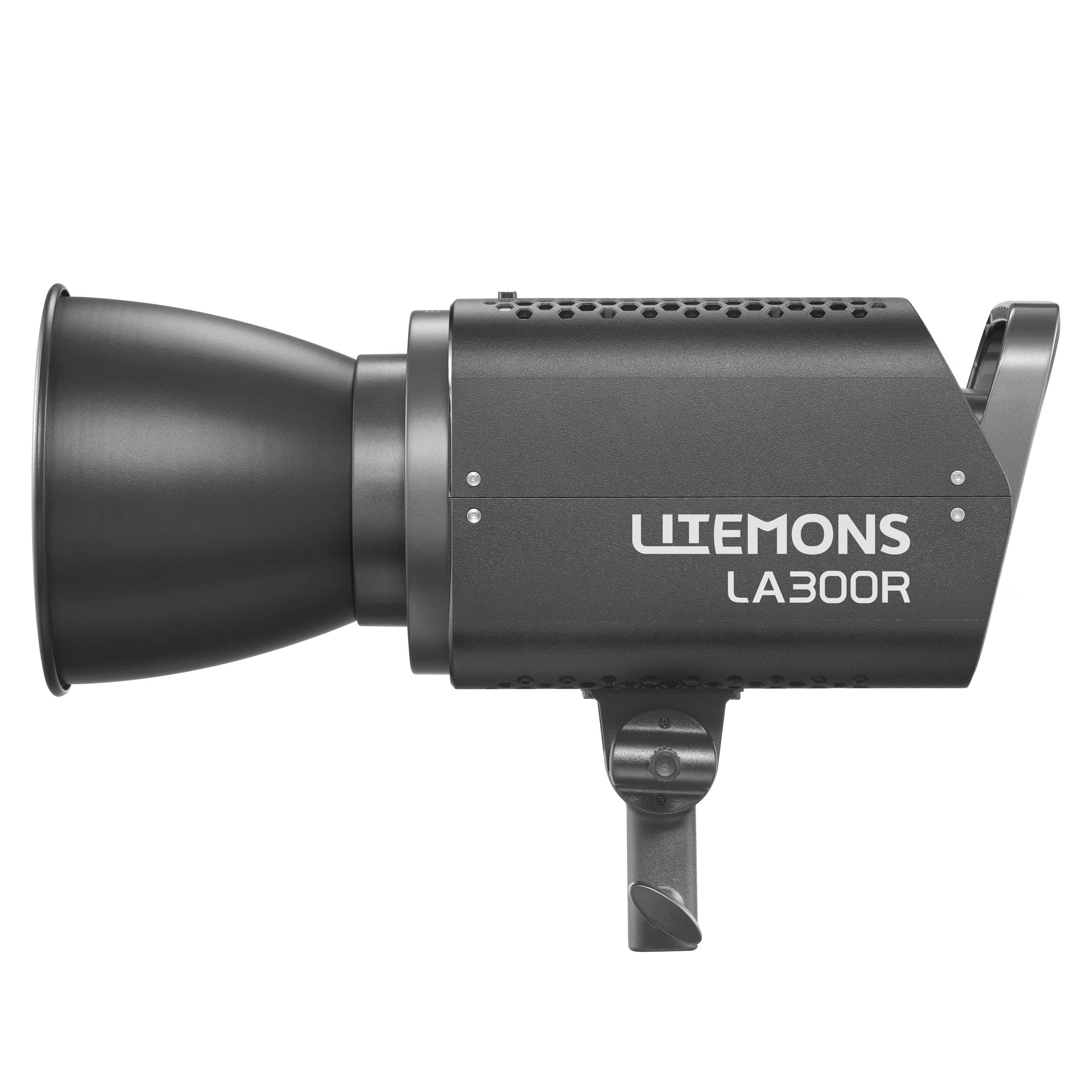 LITEMONS LA300R Full Color RGB COB LED Studio Light - Professional Video Lighting for Photography, YouTube & Live Streaming (Black) - Perfect for Studio, Vlogging & Content Creation
