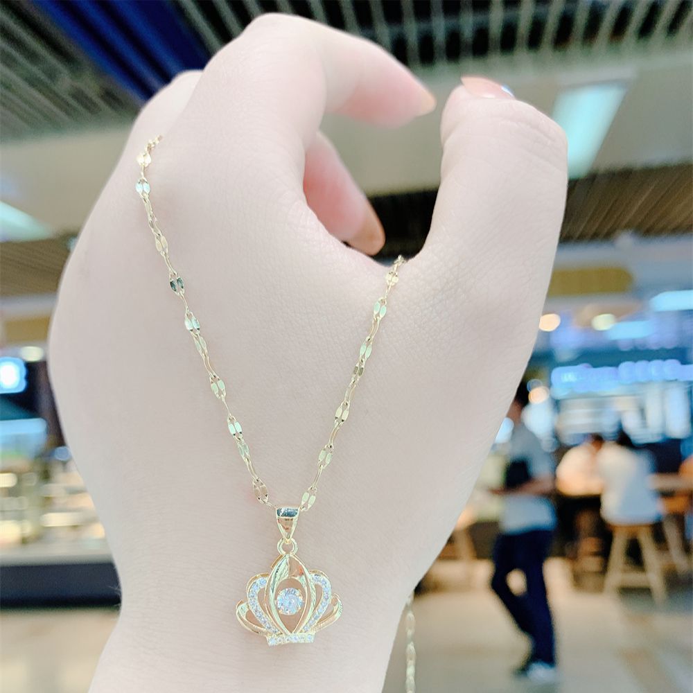 Valentine's Day Gift for Her - Elegant Diamond Perfume Bottle Pendant Necklace, Women's Fashion Jewelry, Perfect for Anniversary, Date Night, and Special Occasions