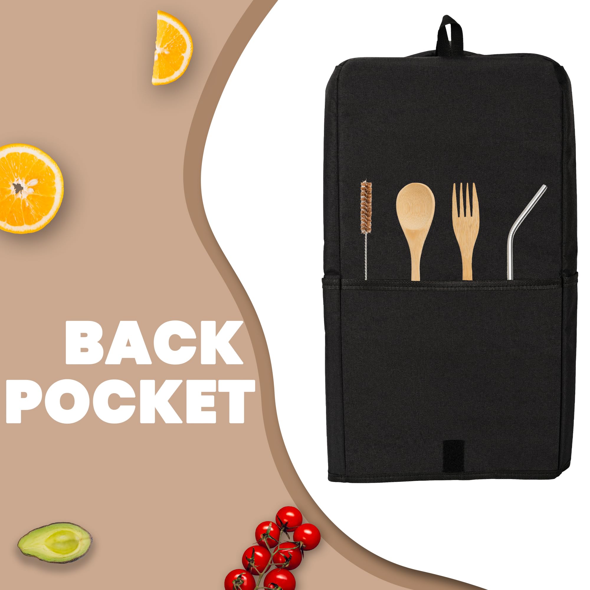Ninja JC151 Juicer Dust Cover - Black NeverClog Cold Press Juicer Compatible Dust Protector with Hanging Strap | Perfect for Kitchen Countertop Storage & Travel Use