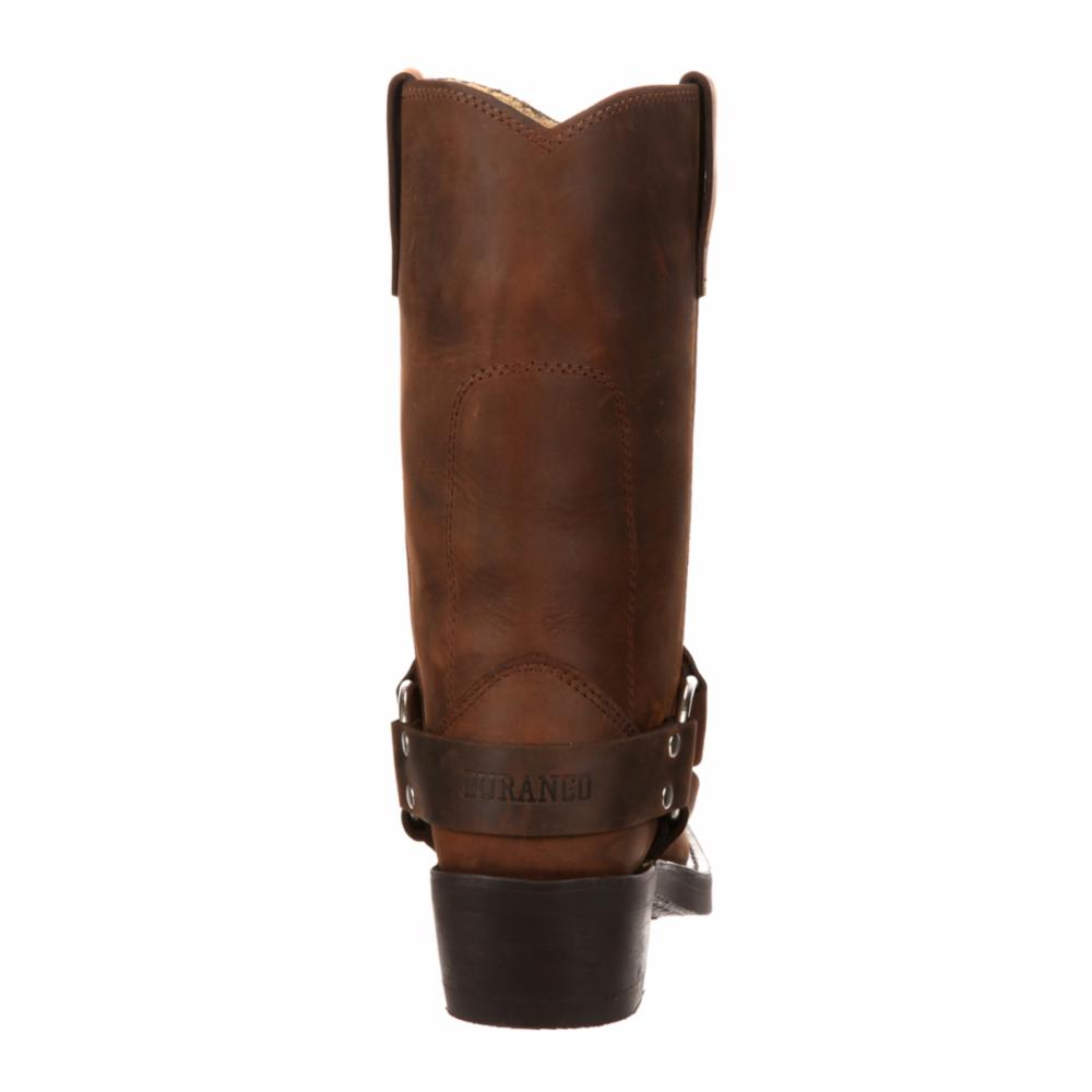 Durango Men's Harness Boots - Size 11, Brown EE Width - Rugged Cowboy Boots for Western Riding, Work & Outdoor Adventures