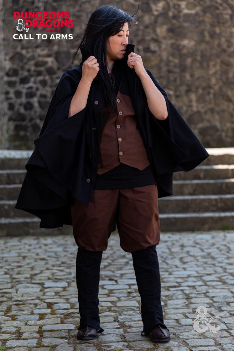 Dungeons & Dragons Rogue Costume Set - Dark Black & Brown Outfit for Cosplay, LARP & Fantasy Roleplaying Games | Perfect for Halloween, Conventions & D&D Adventures